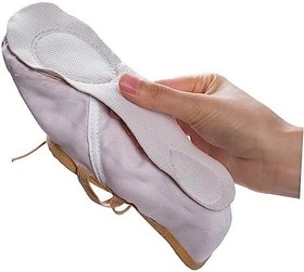 Resim 1 Çift Daireler Kanvas Dans Ayakkabıları Prenses Bale Ayakkabıları Bale Ayakkabıları Terlik Kızlar Bale Daireler Yoga Ayakkabıları Düz Kız Çocuk Oryantal Dans Ayakkabıları 