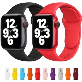 Resim Apple Uyumlu Watch Kordon 2 3 4 5 6 Se 38 40 MM Kordon Silikon Kayış 