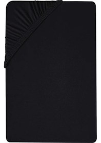 Resim Şanlı Çift Kişilik Penye Lastikli Çarşaf 160x200 Siyah 