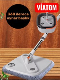 Resim Temiz Ve Kirli Suyu Ayıran Otomatik Mop Seti 