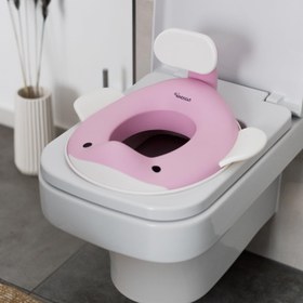 Resim Balina Tasarımlı Çocuk Klozet Adaptörü Kaymaz, Ergonomik, Zararsız Malzeme - Sarı 