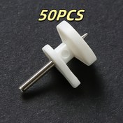 Resim 50 Mini Görünmez Duvar Çivileri, Fotoğraflar ve Dekorasyonlar için Uygun Pürüzsüz Saplı Metal ve Plastik Çerçeve Kancaları Küçük Boyutlu Bitirme Çivi, Kullanışlı Kanca 