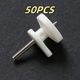 Resim 50 Mini Görünmez Duvar Çivileri, Fotoğraflar ve Dekorasyonlar için Uygun Pürüzsüz Saplı Metal ve Plastik Çerçeve Kancaları Küçük Boyutlu Bitirme Çivi, Kullanışlı Kanca 