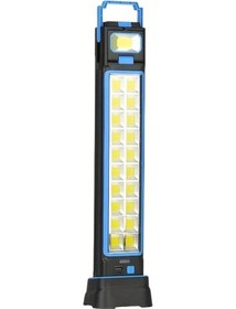 Resim Tongdashop Mavi 6 Mod Şarj Edilebilir Çalışma Lambası Güneş Enerjili Taşınabilir Acil Sel Fener Kamp Çadır 