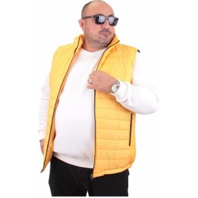 Resim Mocgrande Büyük Beden Jessica Su Itici Yelek 22810 Sarı-Sarı 