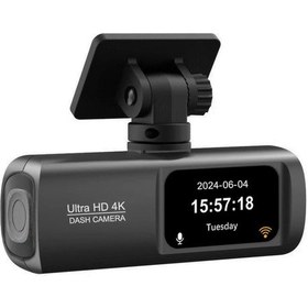 Resim V22 Hd 4k Kamera Ön Ve Arka Çift Kayıt Wifi Araç İçi Kamera 