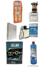 Resim Fiat Selenia 5W30 3.2 Litre Motor Yağı + Egea 1.3 Multijet Euro 5 Filtre Bakım Seti CAM SUYU HEDİYE 