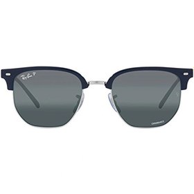 Resim Ray-Ban New Clubmaster RB4416 Geometrik Siyah Polarize Unisex Güneş Gözlüğü 