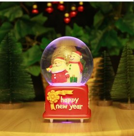 Resim Işıklı ve Müzikli Happy New Year Yılbaşı Kar Küresi 