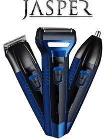 Resim JASPER Jpr-2020 New Series 3 Başlıklı Özel Tasarım Saç Sakal Burun Kılı Alma Tıraş Makinesi 