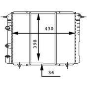 Resim ORIS MRN058034 Radyatör R19 Alıze 1.6 Enj. 88 Mek. 430X388X34 Mt 