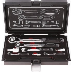 Resim Brio Cırcır Kol Ve Adaptör Seti 8 Parça 1/2 - 1/4 - 3/8 