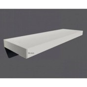 Resim AGT Parlak Beyaz 90x20 Ebatında 36mm Kalınlık Gizli Bağlantılı Duvar Rafı Uçan Raf 