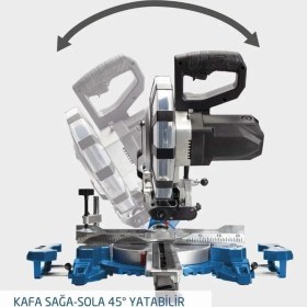 Resim İsmiyle Al Scheppach HM254SPX 254 mm Gönye Kesme Makinesi 