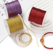 Resim 1 Rulo Premium Polyester El İşi İpi - 0.2/0.8mm Kalınlık, Esnek Olmayan Boncuk İpi Çeşitli Renklerde DIY Bilezikler, Püsküller & Takı Yapımı İçin - Dayanıklı & Çok Yönlü, Bilezik Yapımı|Dekoratif El İşi|Polyester Lif, Bilezik Yapım Malzemeleri 