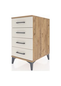 Resim Kronos Komodin 4 Çekmeceli 44x59x80 Çam-aytaşı Çam 