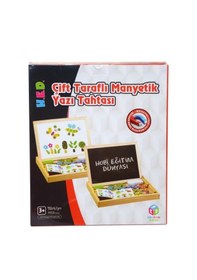 Resim Çocuklar İçin Masaüstü Çift Taraflı Yazı Tahtası 