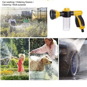 Resim Dianziye Yeşil Plastik Tpr Köpük Sprayer Seti - Yüksek Basınçlı Araba Yıkama Silgi, Sabun Dağıtıcı Ve Mavi Eldiven Kombinasyonu 