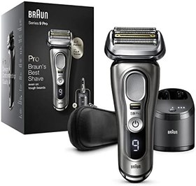 Resim Braun Series 9 Pro 9465CC Islak & Kuru Tıraş Makinesi + Clean&Charge + Deri Seyahat Kılıfı 