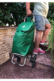 Resim Miras M-d-203 Üç Tekerlekli Pazar Arabası (YENİ)-yeşil 