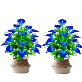 Resim 36 Başlı Kalan Lale Buketi - Düğünler, Partiler & Ev Dekoru için Gerçekçi Yapay Çiçekler - Canlı Mavi & Yeşil Plastik Çiçek Düzenlemesi, Bakım Gerektirmez, İç/Dış Mekan Bahçe & Veranda Süslemesi için Mükemmel (Vazolar Dahil Değildir), Düğün Süslemeleri, Mevsimlik Ev Aksesuarı, Yemyeşil Yeşillik, Dayanıklı Plastik Çiçekler 