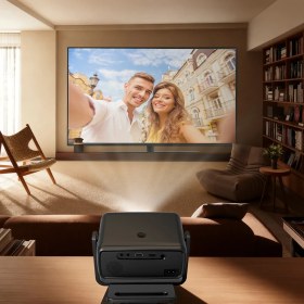 Resim Lenyes LPR03 2.69 Inç LCD 200 Ansı Lümen Ptz Projektör Yansıtma Cihazı Siyah 