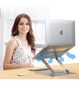 Resim iDock N30 Alüminyum Ergonomik Tam Ayarlı Laptop Bilgisayar Standı 