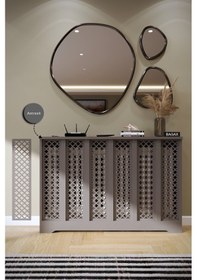 Resim Zeugma Model Antrasit Renk 116 CM Petek Kaplama Dresuar Çok Renkli 