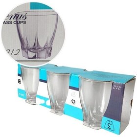 Resim Venüs 3'lü Su Bardağı 250ml Royaleks-212 Çok Renkli 