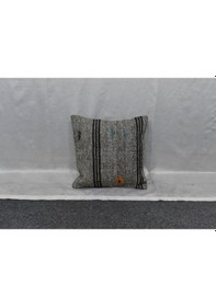 Resim Zehra Abla Halı Yeni El Dokuma Dekoratif Kilim Kırlent Yastık Kılıfı 6074 