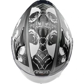 Resim Pilot Snake Sv Matt Skull Full Face Kask 