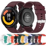 Resim Huami Amazfit Gts 2e 20mm Çıkıntılı Kafa Silikon Kayış Gümüş Toka İçin 