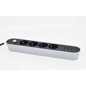 Resim Akım Koruyuculu 3usb Port Hızlı Şarjlı 3lü Priz 
