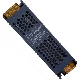 Resim Yeni Tip Slim Trafo, Adaptör, Driver 12V 25 Amper 300 Watt 