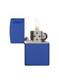 Resim Zippo Çakmak 229Zl Classic Royal Blue Matte Lighter Mavi Logolu 