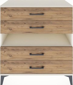 Resim Hyperion Şifonyer Tek Raflı 4 Çekmeceli 88x44x96 Aytaşı-çam Aytası 