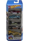 Resim Hot Wheels Beşli Araba Seti Hw Dragstrip Htv54 Mavi 