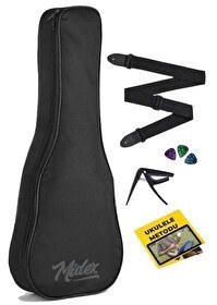 Resim Midex CS-24A Concert Ukulele Kılıfı (Askı Capo Pena) 