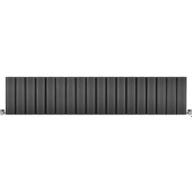 Resim 300mm x 1435mm Yüksek Isı Kapasiteli Alüminyum Yatay Antrasit Radyatör 