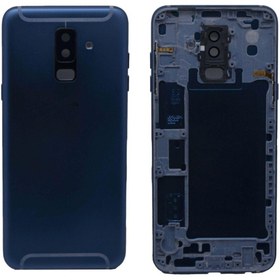 Resim Boyra Teknoloji Samsung Galaxy A6 Plus Logolu Kasa Kapak - Yan Tuşlar Dahil A605 Mavi 