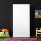 Resim Adore 5 Raflı Sürgülü Gardırop - Beyaz 