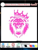 Resim Onur Reklam Taçlı Aslan Başlı Sticker 