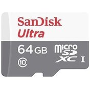 Resim Sandisk Sdsqunr-064G-Gn3Mn 64Gb Gb Ultra Msdxc 100Mb/S Class 10 Uhs-I Micro Sd Kart 