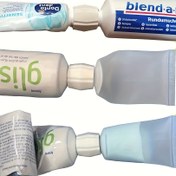 Resim 5/10 adet Adaptör ile Plastik Diş Macunu ve Temizleyici Yumuşak Tüp, Rahat Seyahat Diş Fırçası ve Diş Macunu Değiştirme Ev Aksesuarları, Banyo Malzemeleri 