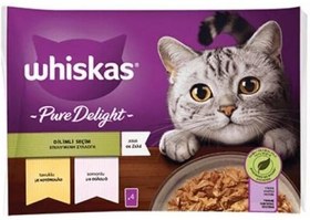 Resim Whiskas Somonlu ve Tavuklu Güveç Et Çeşitleri 4X85 gr 