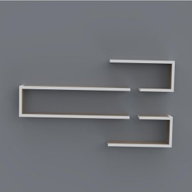 Resim Kenzlife kitaplık nevres 060*100*20 crd duvar rafı 