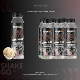 Resim Quicktein - Shake & Go 40g Whey Protein - 6lı Paket 