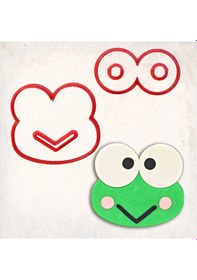 Resim Keroppi Detay Kurabiye Kalıp Seti 4 Lü KIrmızı 