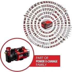 Resim Akülü Bahçe Pompası Aquınna 18/30 F LED Power X-Change (18 V, Maks. 3000 L/h Su Aktarımı, 2 Akü Yuvası, Çift Çalışma Süresi, Eco/boost Modu, Ön Filtre) - 4180430 