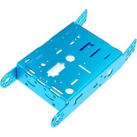 Resim Aluminyum Robot Araba Gövdesi Metal Şase Stem Eğitim Mbot Çizgi İzleyen Yarışma Diy Oyuncak 